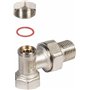 Cornat T591016 Raccord coudé radiateur avec arrêt, 1/2'', Petit