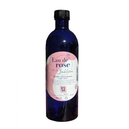 TERRE DE ROSE - Eau de rose 200ml - produits artisanaux français - made in France - cosmétiques naturelles - 100% d'origine végé