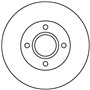 TRW DF4036 Jeu de Disques de Frein