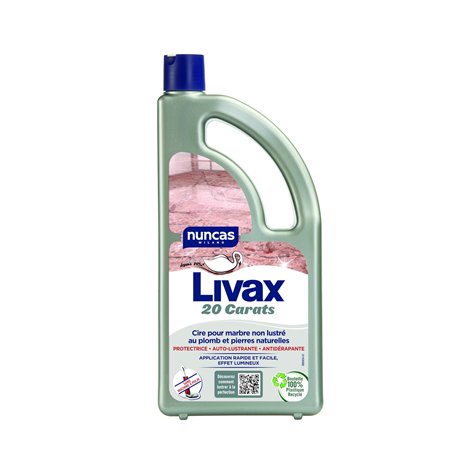 Nuncas Livax 20 Carats - Cire Protectrice Metallisée Pour le Marbre - 1000ml