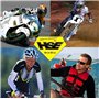 HSE SportEyes® | Anti-buée, coupe-vent, verre de sécurité HLT® en plastique conforme à la norme DIN EN 166 | Lunettes de sport,