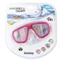 Bestway 22011 Masque de plongée Lil' Caymen enfants 3/6 ans 3 couleurs assorties, Rose/bleu/bleu clair