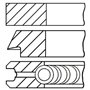 Goetze Engine 08-432200-00 Segments de pistons