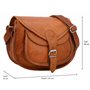 Gusti Sac cuir - Evelyn Sac a main Femme Sac bandouliere Sacoche Marron Cuir