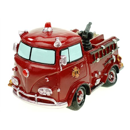 Kremers Schatzkiste Tirelire Nostalgie Camion de Pompiers avec Bouchon à vis Figure Tirelire