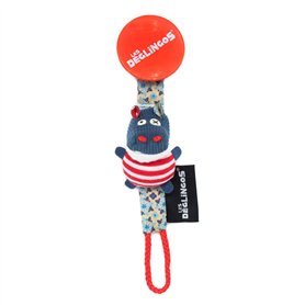 Les Déglingos - Hippipos l'hippo - Accroche sucette - Attache tétine avec peluche toute douce pour fille et garçon- Accessoire p Les Déglingos - Hippipos l'hippo - Accroche sucette - Attache tétine avec peluche toute douce pour fille et garçon- Accessoire p