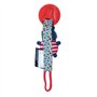 Les Déglingos - Hippipos l'hippo - Accroche sucette - Attache tétine avec peluche toute douce pour fille et garçon- Accessoire p