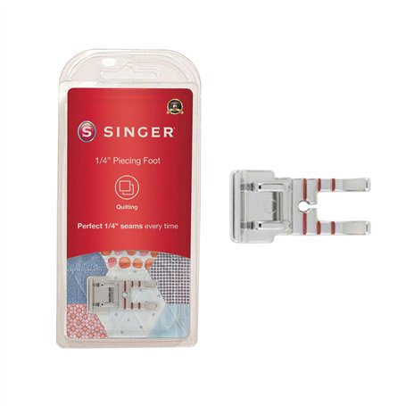 Singer Quarter inch ¼ Pouce Piecing à Clipser Pied presseur pour Machines à Coudre Low-Shank