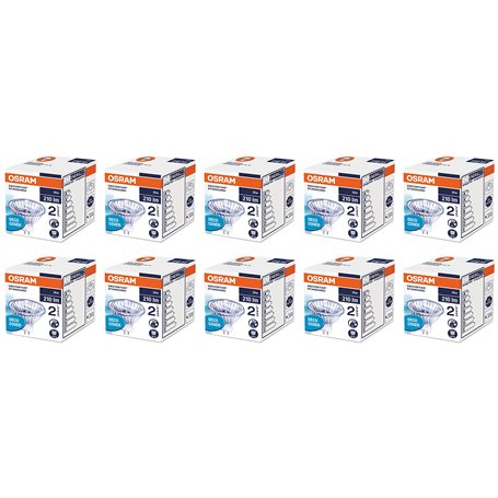 Lot de 10 spots halogènes OSRAM Decostar 51S 12 V 20 W 36 ° GU 5