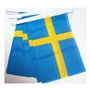 AZ FLAG - Guirlande Drapeau Suède - 4 Mètres Avec 20 Petits Drapeaux Suédois De 15x10 cm - Fanion 100% Polyester - 40g