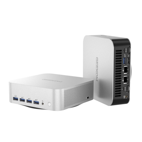 GEEKOM A8 Max Mini PC avec AMD Ryzen 9 8945HS, 32 Go RAM DDR5 2To SSD, 8 X USB, Double Port LAN 2,5 Gbps | UHD 8K | Mini Ordinat