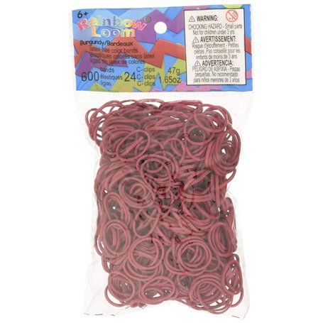 Elastiques Rainbow Loom Marron Bordeaux