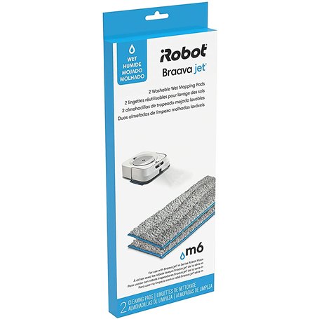 Lingettes humides lavables pour robot balai Braava jet® m6