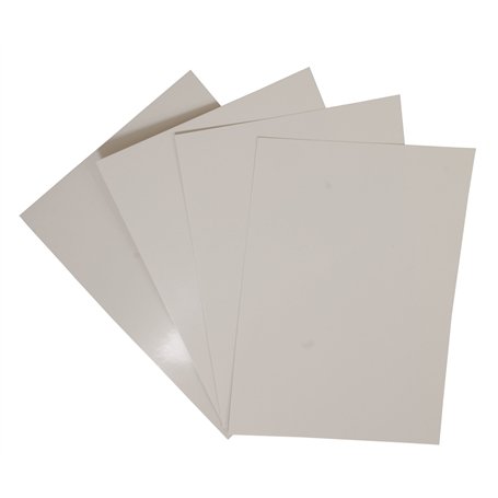 PAVO A4 Glossy Cardboard Couverture - Blanc (Lot de 100)