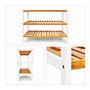 Relaxdays 10017705 Étagère à Chaussures en bambou HxlxP : 54,5 x 70 x 24,5 cm meuble à chaussures 3 étages pour 12 paires range-