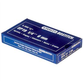 STANLEY Lot de 3 boîtes de 5000 Agrafes Bostitch SP19 1/4 bleue STANLEY Lot de 3 boîtes de 5000 Agrafes Bostitch SP19 1/4 bleue