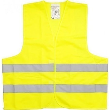 Gilet de sécurité DIN EN471 - Jaune orange - L XL XXL XXXL - Panne accident automatique (XXL jaune