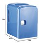 Rosenstein & Söhne Mini réfrigérateur 2 en 1 avec prise 12/230 V - bleu