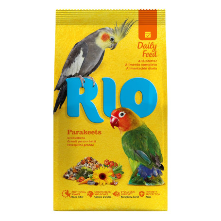 RIO Aliment Complet pour Grandes perruches | 1 kg | pour inséparables et calopsittes | pour Soutenir Le Bien-être | avec des gra