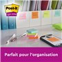 Post-it Notes Autocollantes Super Sticky, Couleurs et Tailles Assorties, 3 Blocs, 45 Feuilles par Bloc, Rose, Bleu, Jaune - Feui