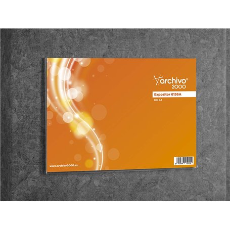 ID de fichier 2000 porte-nom avec colle arrière en polystyrène Transparent Format A4