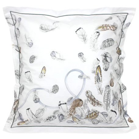 Linnea Taie d'oreiller 65x65 cm Percale Pur Coton Plumes