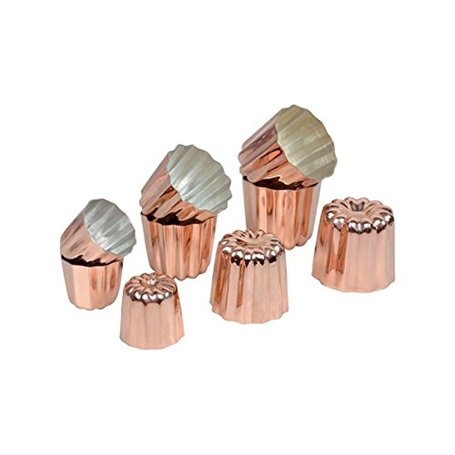 CHEVALIER DIFFUSION Moule a canneles bordelais en cuivre 5