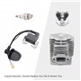 GOOFIT L7T Bobine d'allumage 44mm Cylindre Piston Remplacement pour ATV 49cc et Pocket Bike