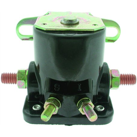 GREENSTAR - Relais De Démarreur Solénoïde Universel - Pièce De Remplacement Adaptable - Fixation Latérale - Branchement 4 Bornes