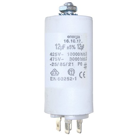 Greenstar 4878 Condensateur électrique universel 30 UF fixation M8 ø 45 mm 92 mm