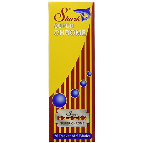 Lot de 100 lames de rasage Shark Chrome