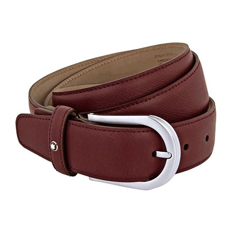 Montblanc Ceinture MB Classic Belt Burgendy
