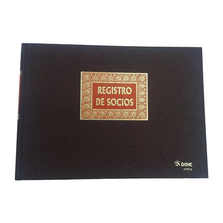 Registre d'enregistrement des membres DOHE 09914 Bordeaux A4 100 Volets