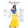 Leg Avenue Costume Blanche Neige Classique pour Femme Bleu/Jaune/Rouge Taille M
