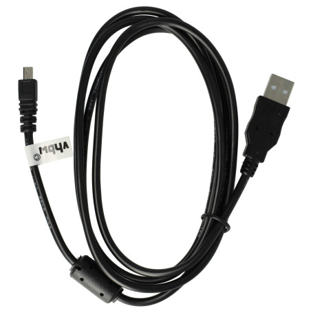 vhbw Câble USB (Standard USB Type A) 150cm compatible avec Panasonic Lumix DMC-LZ10