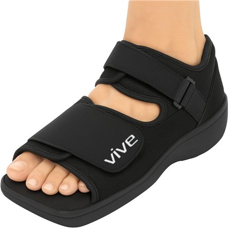 Vive Chaussure post-opératoire – Botte de marche médicale légère avec sangle réglable – Chaussure orthopédique de récupération p