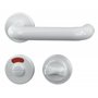 Alpertec plastique-r pour badtüren sperrriegel avec matériel de fixation inclus-blanc - 40130220
