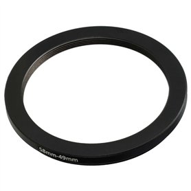 vhbw Bague d'adaptation de Filtre Step-Down de 58 mm vers 49 mm pour Objectif d'appareil Photo - Réducteur, métal, Noir vhbw Bague d'adaptation de Filtre Step-Down de 58 mm vers 49 mm pour Objectif d'appareil Photo - Réducteur