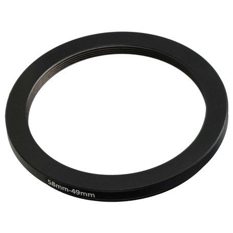 vhbw Bague d'adaptation de Filtre Step-Down de 58 mm vers 49 mm pour Objectif d'appareil Photo - Réducteur