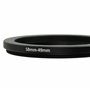 vhbw Bague d'adaptation de Filtre Step-Down de 58 mm vers 49 mm pour Objectif d'appareil Photo - Réducteur, métal, Noir