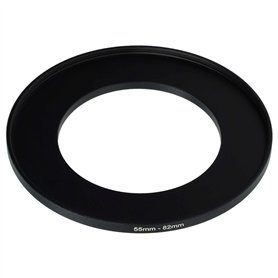 vhbw Bague d'adaptation de Filtre Step-Up de 55 mm vers 82 mm pour Objectif d'appareil Photo - Adaptateur, métal, Noir vhbw Bague d'adaptation de Filtre Step-Up de 55 mm vers 82 mm pour Objectif d'appareil Photo - Adaptateur