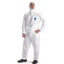 DuPont Tyvek 400 Dual | Vêtement de Protection Chimique, Catégorie III, Type 5 et 6 | Devant en Tyvek |Dos en SMS | Blanc | Tail