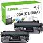 Aztech Cartouche de Toner Compatible pour HP CE505A 05A 05X CE505X CE505D Laserjet P2055DN P2035 P2055 P2030 P2035N P2050 P2055D