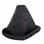 L&P A0118 Soufflet de Levier de Vitesses Faux Suede Style compatible avec VW Golf 2 3 Polo 6N pour Passat 35i Noir Rouge