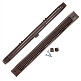 Lot de 5 fentes d'aération marron de 263 mm pour fenêtres en uPVC, double vitrage et fenêtres en bois - Réduit la condensation,  Lot de 5 fentes d'aération marron de 263 mm pour fenêtres en uPVC