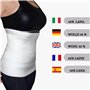 BODYPERFECT Ceinture lombaire chauffante Laine Abdominale Homme Femme Gaine ventre plat SMALL