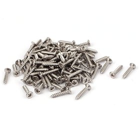 sourcing map M1.8 X 10 mm cruciforme à tête plate Vis autotaraudeuse ton argent 100 pcs sourcing map M1.8 X 10 mm cruciforme à tête plate Vis autotaraudeuse ton argent 100 pcs