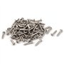 sourcing map M1.8 X 10 mm cruciforme à tête plate Vis autotaraudeuse ton argent 100 pcs