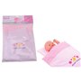 Johntoy Baby Rose Ensemble Couverture et Coussin de Poupée