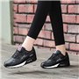 PADGENE Femme Baskets Mode Chaussures Sport Course Sneakers Fitness Gym athlétique Multisports Outdoor Casual,Noir,39 EU